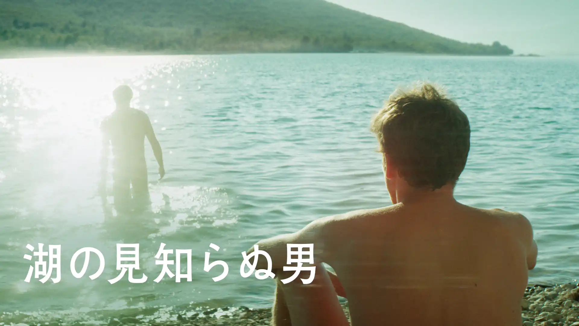 湖の見知らぬ男